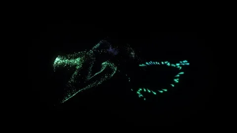 2d Cartoon FX Pack, 7 Neon Elements with a glow. Video stock 107133681