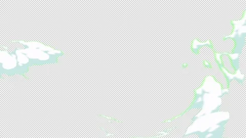 2d cartoon poly, liquid, smoke, animation alpha channel transparent green screen 스톡 동영상 235543308