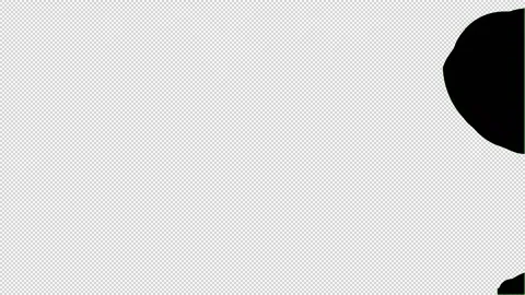 2d cartoon poly, liquid, smoke, animation alpha channel transparent green screen Stock Footage 235543546