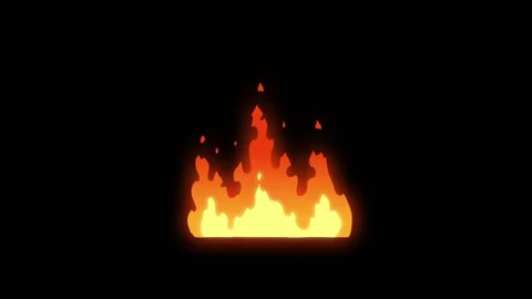 2D Cartoon Style Fire Animation, Hand Dr... | Stock Video | Pond5