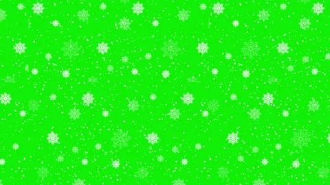 2d cartoon white snow falling in winter green screen animation 4k Vidéo 279254874