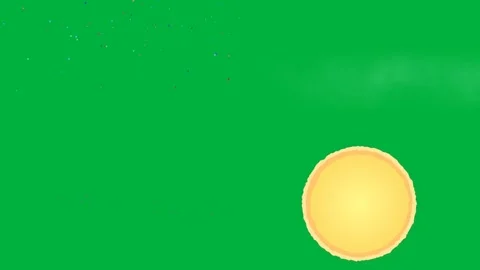 2d character moon hat star wand on green screen chroma key 4k animated. Vídeo Stock 310123029