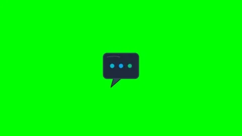 2D Chat Bubble Stock Footage 339776334