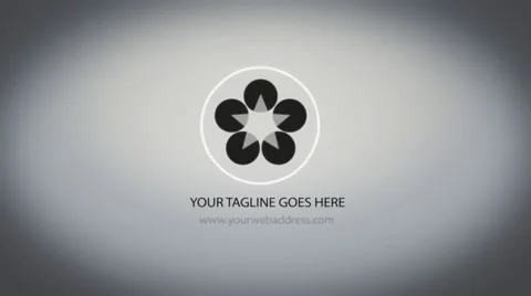 2D Circle Corporate Logo Opener 스톡 After Effects