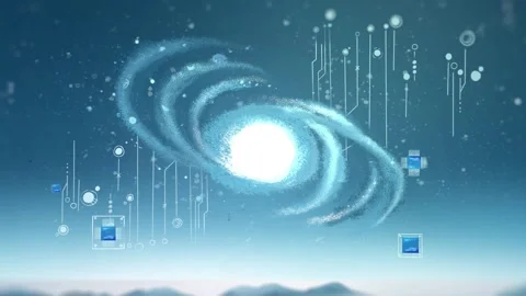 2d Circuit Galaxy - High Quality Stock Footage Stock Footage 310736106
