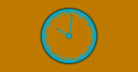 2d classic analog clock. Stock Illustration