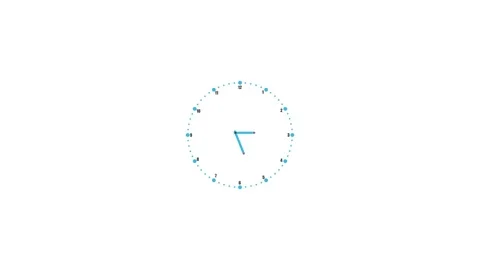 2D clock animation Stock Footage 310646082