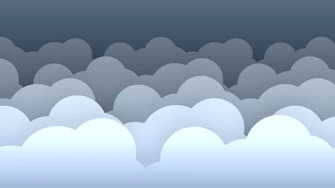 2d clouds flat style parallax background loop v2 Vídeo Stock 91704853