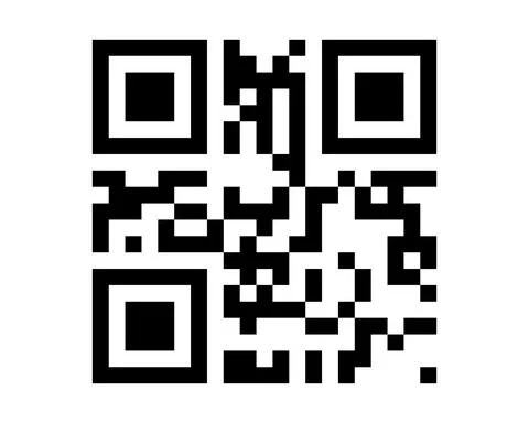 2D code pattern on isolated background. Code sample 库存插图