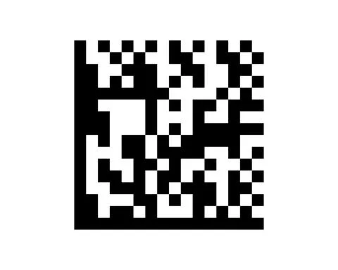 2D code pattern on isolated background. Code sample イラスト素材