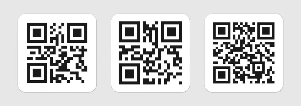 2D code pattern on isolated background. Code sample イラスト素材