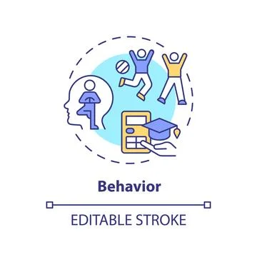 2D customizable behavior line icon concept イラスト素材