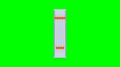 2D Diamond Wire Saw Accumulator Magazine Linear Motion Graphic Stock Footage 346674331