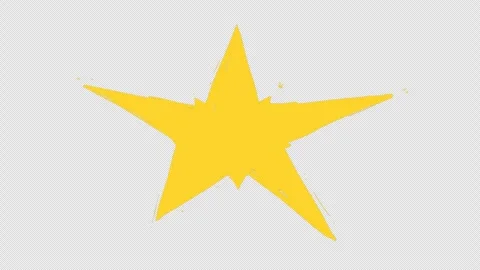2D dynamic star on a black background. Simple icon with dynamic oscillation in 動画素材 334662853