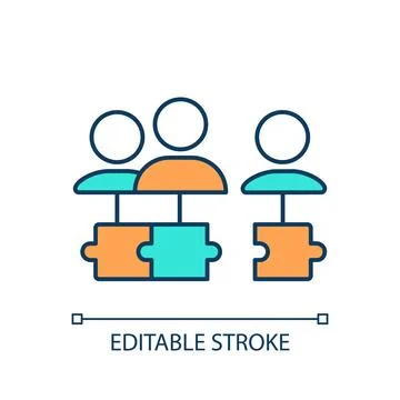 2D editable simple thin line shift shock icon Illustrazione stock
