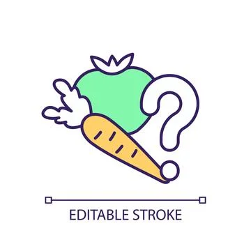 2D editable thin line product diversity challenges icon Stock Illustration