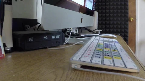 2D editing keyboard typing Stock Footage 40732544