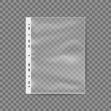 2D Empty Plastic Bag For A4 Sheet Иллюстрация