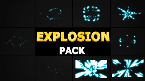 energy explosion elements after effects download