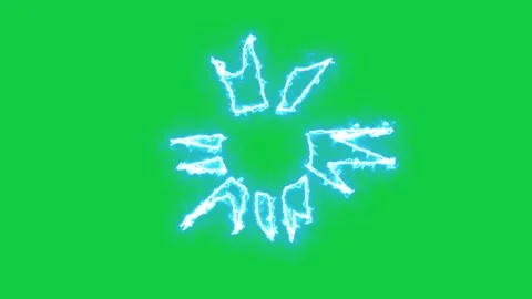 2D Explosions Electric Cartoon FX Pack of 20 Elements Stock Footage 245145481