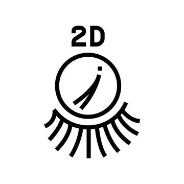 2d eyelashes line icon vector illustration Ilustración de archivo