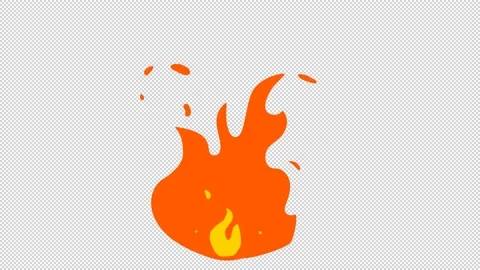 2D flame cartoon animation. Stock Footage 148165173