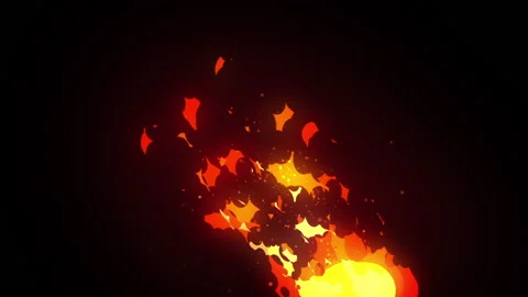 2d Flame Stock Footage 134616020