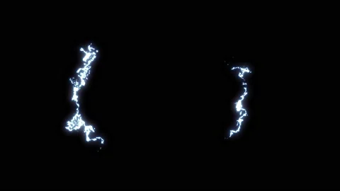 2D Flash FX Elements with Electricity, Lightning Effects 10 in 1 Pack. Stock Footage