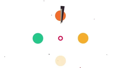 2D Flat  Abstract Tech Geometric Video Animation Stock Footage 119866033