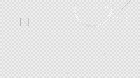 2D flat design abstract black and white geometric shapes motion graphics element Stock Footage 159116647