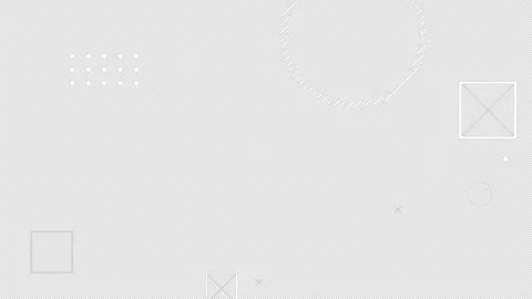 2D flat design abstract black and white geometric shapes motion graphics element Stock Footage 159116910