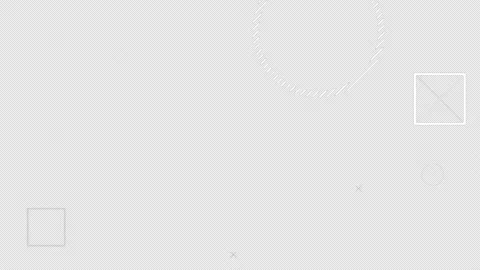 2D flat design abstract black and white geometric shapes motion graphics element Stock Footage 159117135