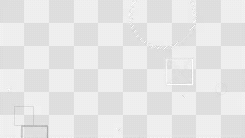 2D flat design abstract black and white geometric shapes motion graphics element Stock Footage 159117152