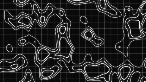 2D flat design abstract black and white geometric shapes motion graphics. Video stock 164718267