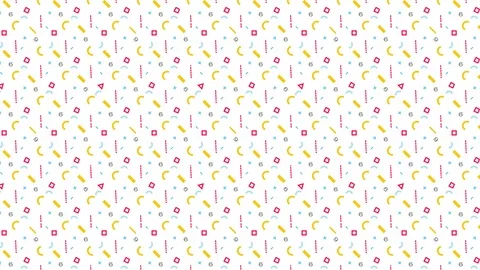 2D Flat Design Abstract Geometric Shapes Motion Graphics Stock Footage 118052875