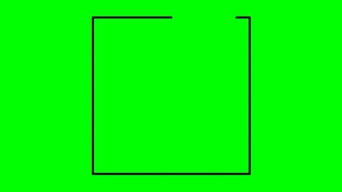 2d flat square animation drawing Video stock 331943111