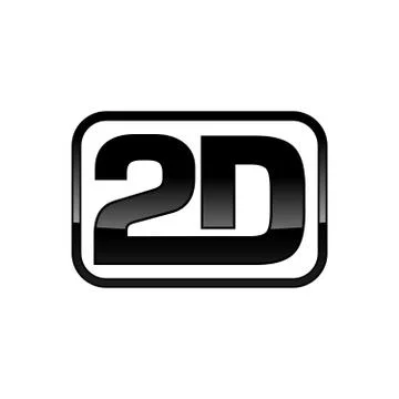 2D Framed Logo Mark Vector Design Stock Illustration