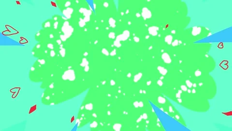 2D FX Animated Slash Energy Transitions – Cartoon Game Smoke Explosion &amp; Shape S 库存影片 331475901