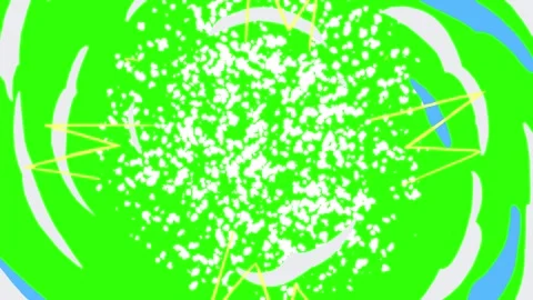 2D FX Animated Slash Energy Transitions – Cartoon Game Smoke Explosion &amp; Shape S Видео 331475902