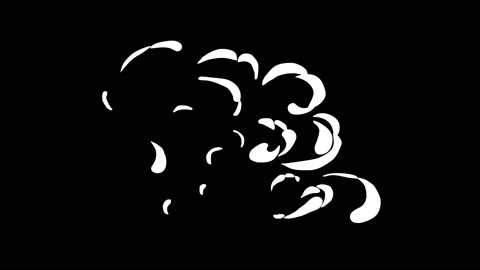 2d FX SMOKE Elements 24 fps Stock Footage 87010794