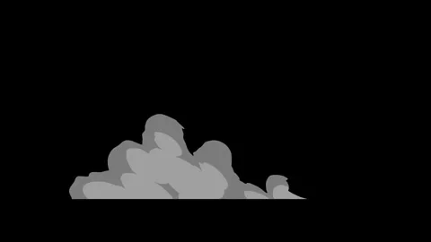 2D FX SMOKE Motion Graphics Elements Pack Stock Footage 301499399