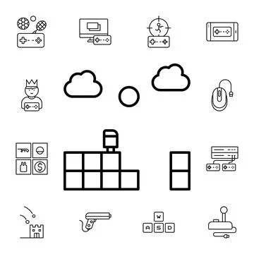 2d, game flat vector icon in esport pack Stock Illustration