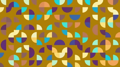 2d geometric seamless pattern background. Loop flat design background Stock Footage 337117084