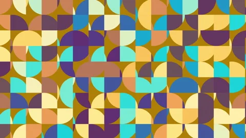 2d geometric seamless pattern background. Loop flat design background Stock Footage 337117473
