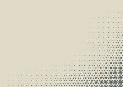 2D Geometric Two Colors Cross Halftone Pattern Stock Illustration