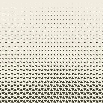 2D Geometric Two Colors Triangle Halftone Pattern Stock Illustration