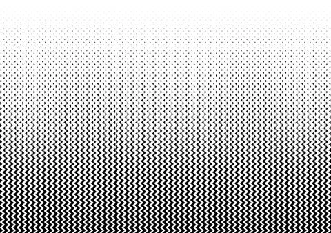 2D Geometric Two Colors Triangle Halftone Pattern Stock Illustration