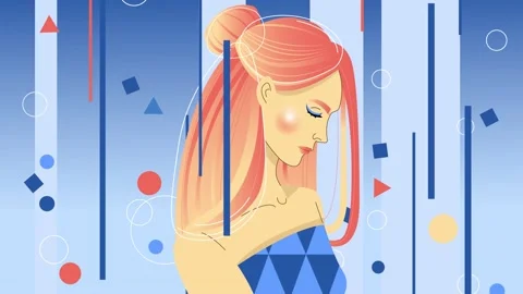 2d girl Stock Footage 236321898