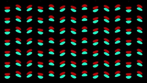 2D graphic video pattern with a horizontal wave effect that moves to the left Stock Footage 114820639