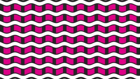 2D graphic video pattern with a horizontal wave effect that moves to the left. Video stock 115956896